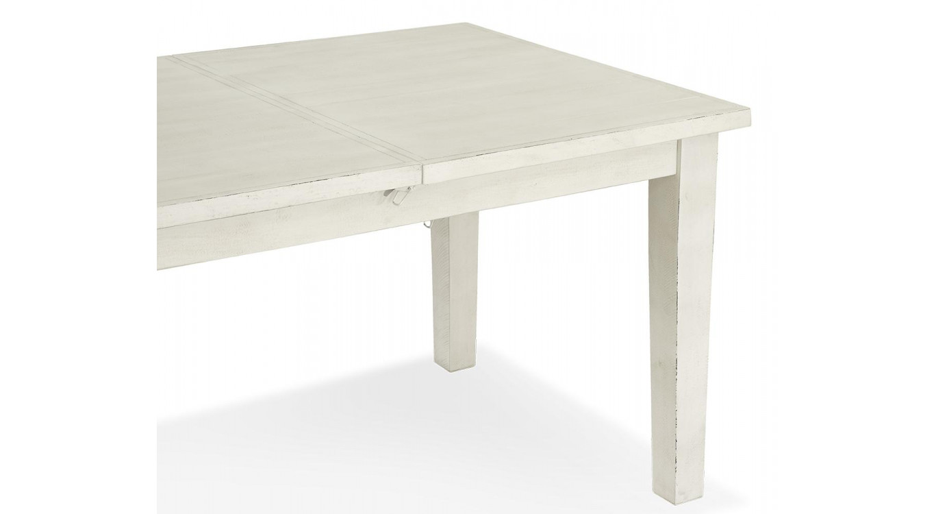 Table à Manger Bois Blanc 140-180x95x78.5cm