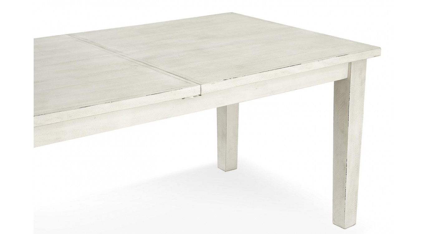 Table à Manger Bois Blanc 180-230x95x78.5cm