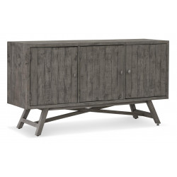 Sideboard Holz Grau 160x43.5x85cm