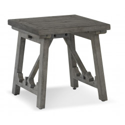 Table De Chevet Bois Gris 56x56x56cm