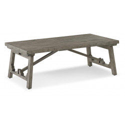 Table Basse Bois Gris 130x71x46cm