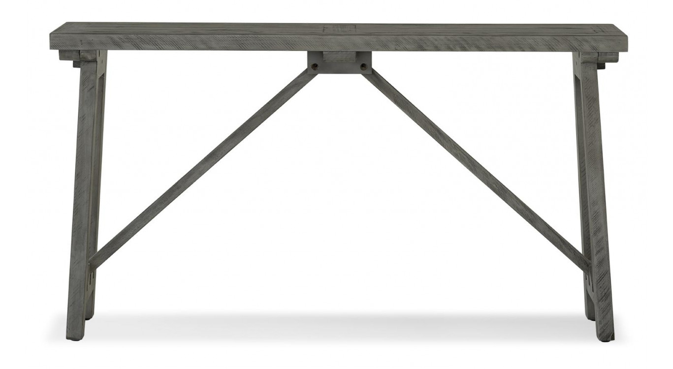 Console Bois Gris 141x38x77cm