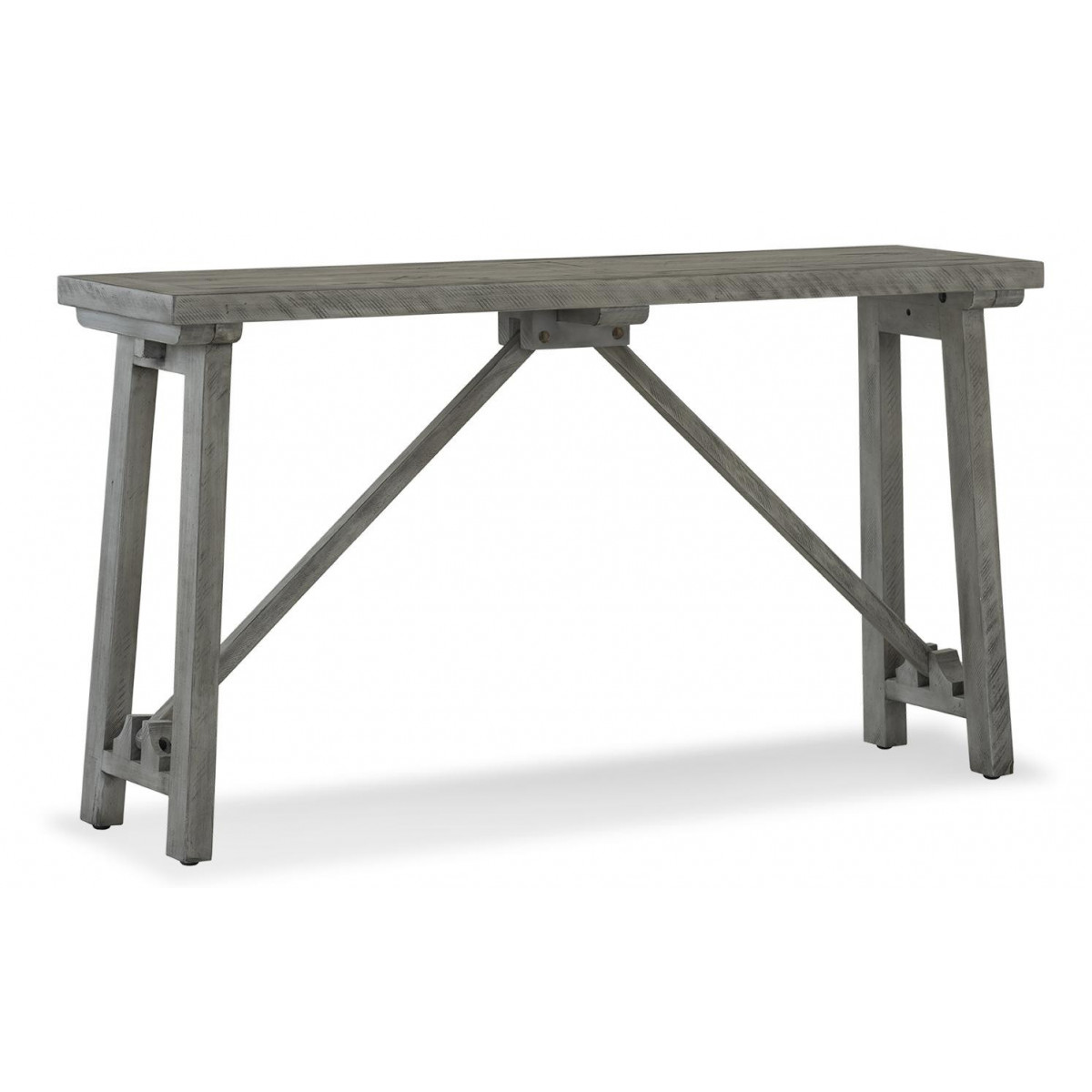 Console Bois Gris 141x38x77cm