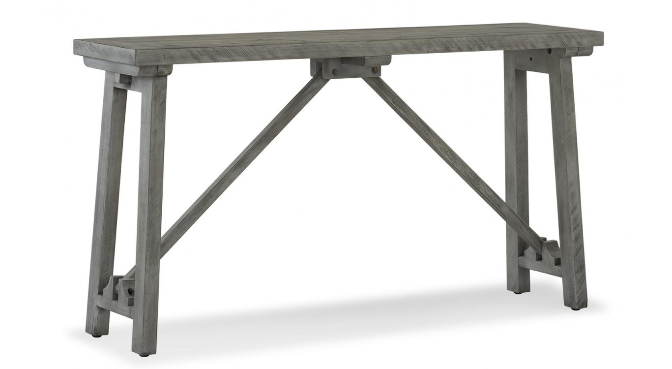 Console Bois Gris 141x38x77cm