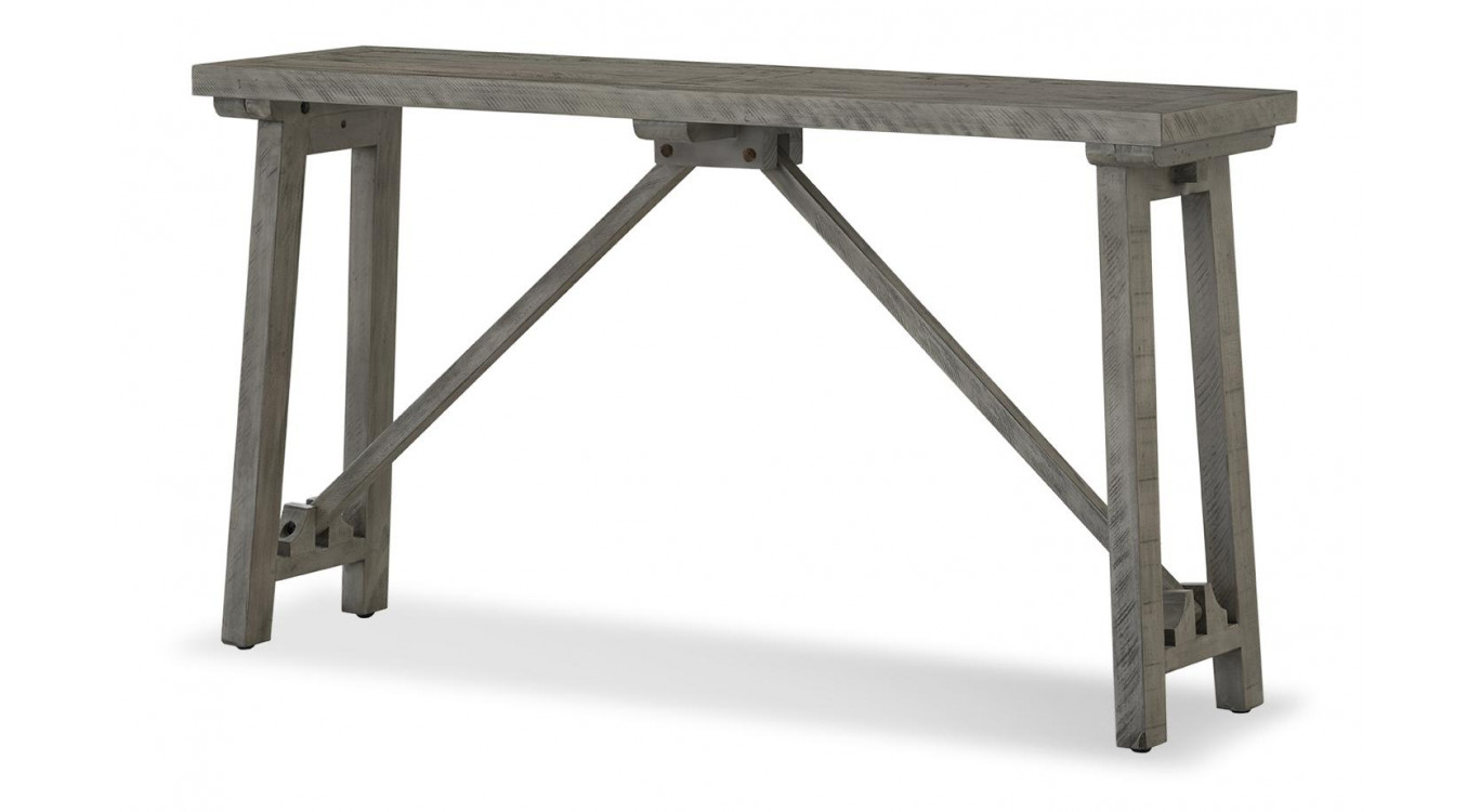 Console Bois Gris 141x38x77cm