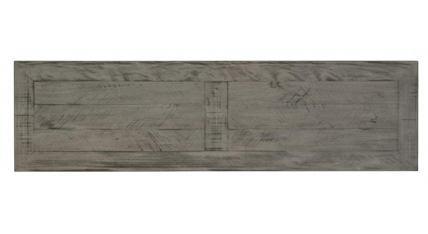 Console Bois Gris 141x38x77cm