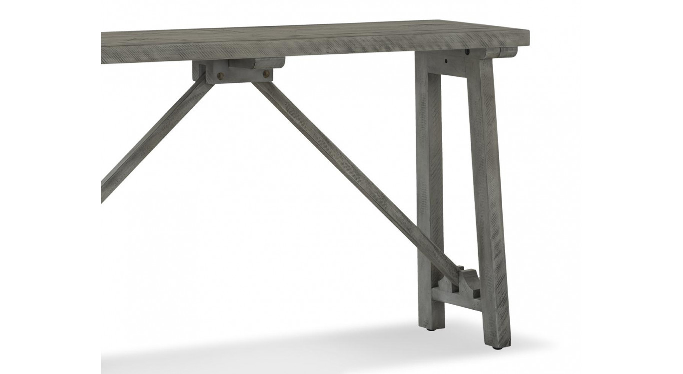 Console Bois Gris 141x38x77cm