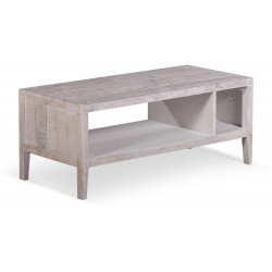 Table Basse Bois Gris 110x50x45cm