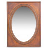 Miroir Ancien Oval Vertical Bois 55.5x3.5x72.5cm