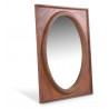 Miroir Ancien Oval Vertical Bois 55.5x3.5x72.5cm