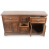 Buffet 5 Tiroirs Bois 124.5x33.5x72cm