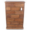 Chiffonnier 17 Schubladen Holz Nu 75.5x34x116cm