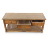 Niedriger Tisch mit 3 Schubladen Holz 110x38x45cm