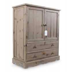 Buffet 2 Tiroirs Bois 83x38.5x97cm