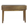 Console 3 Tiroirs Bois Bronze Marron 110x30x80cm