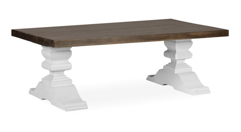 Table Basse Bois Blanc 130x70x45cm