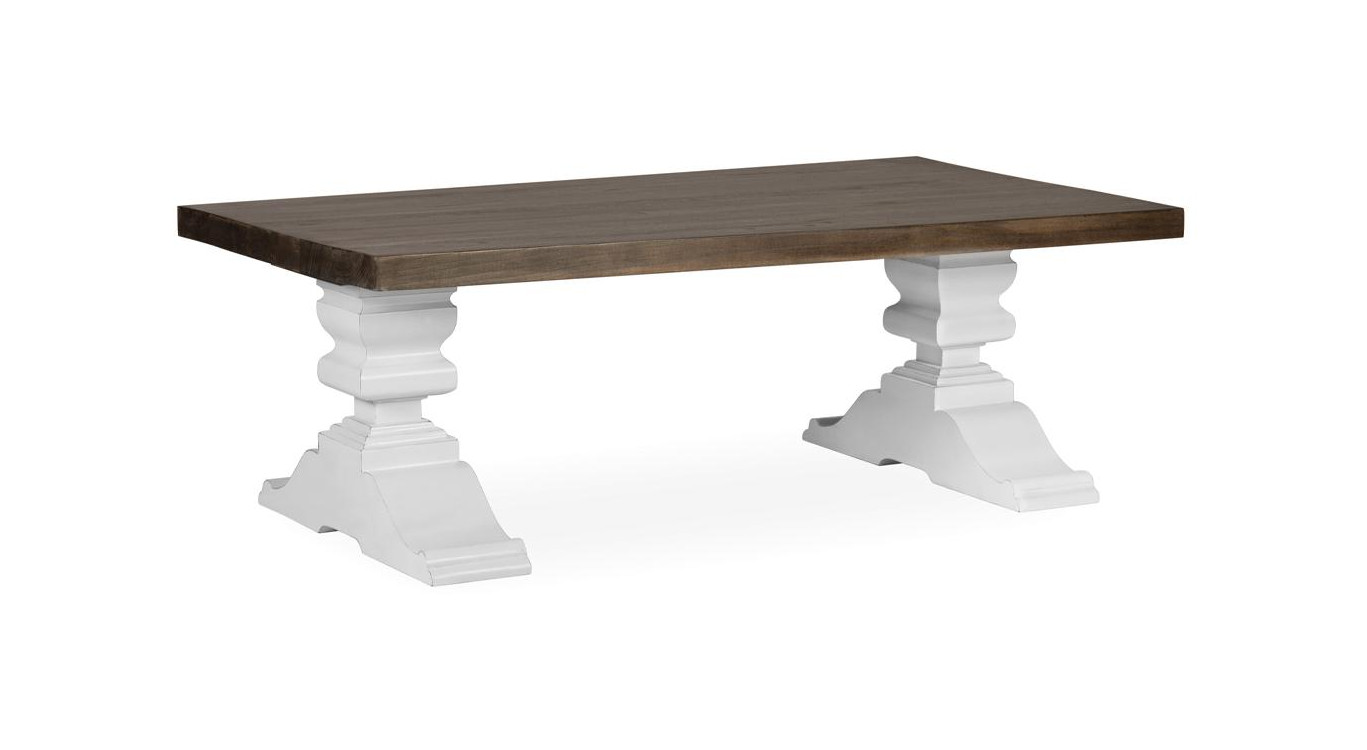 Table Basse Bois Blanc 130x70x45cm