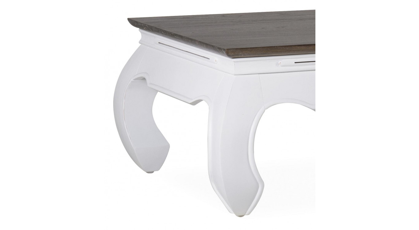 Table Basse Bois Blanc 60x60x40cm