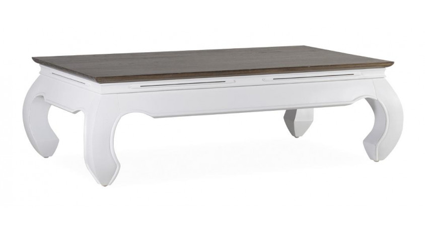 Table Basse Bois Blanc 125x70x40cm