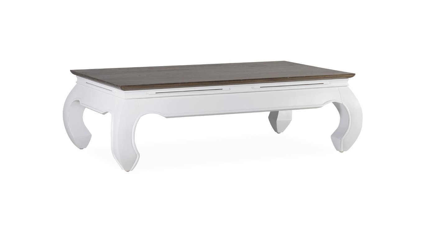 Table Basse Bois Blanc 125x70x40cm