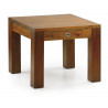 Couchtisch 1 Schublade Holz Bronze Braun 60x60x42cm