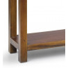 Console 3 Tiroirs Bois Bronze Marron 110x30x80cm