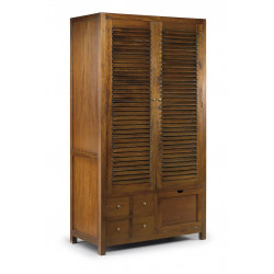 Armoire 8 Tiroirs Bois Bronze Marron 108x50x200cm