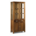 Geschirrschrank mit 2 Schubladen Holz Bronze Braun 85x40x190cm