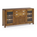 Buffet 2 Drawers Wood Bronze Brown 150x40x80cm