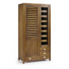 Armoire Bois Bronze Marron 105x55x200cm