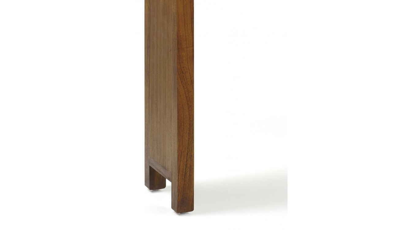 Konsole mit 2 Schubladen Holz Bronze Braun 110x27x76cm