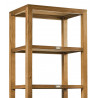 Bücherregal mit 2 Schubladen Holz Bronze Braun 60x40x190cm