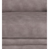 Canapé Polyester Gris 225x95x98cm