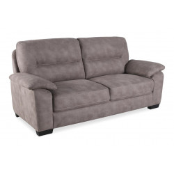 Polyestersofa Grau 200x92x92cm