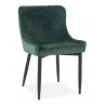 Chaise Polyester Métal Vert 52x62x82cm