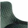 Chaise Polyester Métal Vert 52x62x82cm