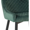 Chaise Polyester Métal Vert 52x62x82cm