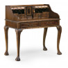 Bureau 10 Tiroirs Bois Bronze Marron 105x65x107cm