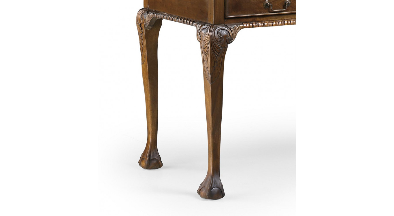 Bureau 10 Tiroirs Bois Bronze Marron 105x65x107cm