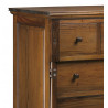 Commode 6 Tiroirs Bois Marron 105x55x110cm