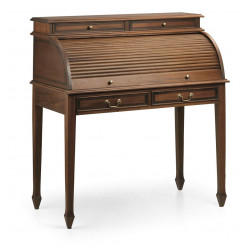 Bureau 10 Tiroirs Bois Bronze Marron 103x57x115cm