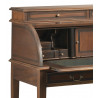 Bureau 10 Tiroirs Bois Bronze Marron 103x57x115cm