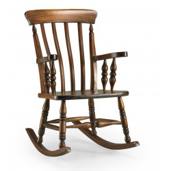 Rocking Chair Bois Marron 60x85x100cm