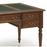 Bureau 5 Tiroirs Bois Bronze Marron 160x80x79cm