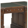 Bureau 6 Tiroirs Bois Bronze Marron 160x80x80cm