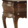 Console 6 Tiroirs Bois Bronze Marron 108x40x78cm