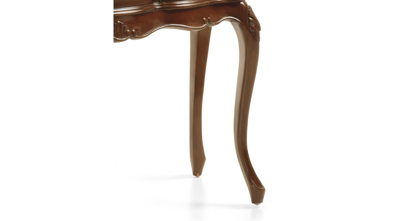 Console 6 Tiroirs Bois Bronze Marron 108x40x78cm