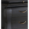 Commode 4 Tiroirs Bois Bronze Noir 110x55x80cm