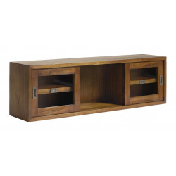 Bücherregal Holz Bronze Braun 120x25x35cm