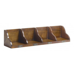 Holzregal Bronze Braun 90x20x20cm